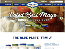 Tablet Screenshot of blueplatemayo.com